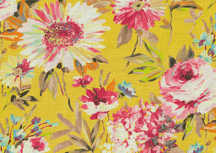 Capri, Yellow - Made to Measure Curtains - Image 8